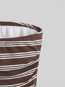 Comfortcana Casual Minimalist All-Over Striped Print Pattern Women Top, Versatile Style Suitable For Summer,Summer Top - Multicolor - View 4