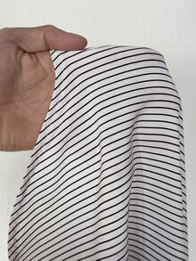 Rustia Plus Size Women's Striped Single-Breasted Casual Versatile Daily Wear Shirt Fall - Multicolor - View 2