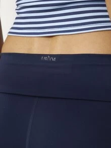 Aralina PRINTED STRIPE SCOOP NECK TEE AND CAPRI SET - Blue - View 13