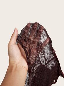 Sweetina Lace Cami Black Corset Top, Multipurpose & Practical - Brown - View 7