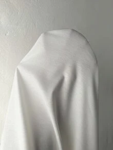 Coolane 女款大尺碼秋冬街頭風休閒 Y2K 優雅寬鬆針織上衣，蕾絲下擺、不對稱領口、露肩長袖全白 T-shirt，適合派對 - 白色 - 查看 7