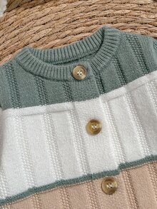 Loomiva Newborn Baby Sweater Onesies - Green - View 3