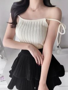 FRIFUL Women's Solid Color Camisole And Long Sleeve Cardigan Knit 2 Pieces Set Fall - Apricot - View 6