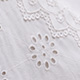 White Lace Embroidered Asymmetric Skirt, view 10