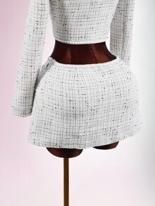 Amplova Women's Sexy New Chinese Style Pleated Skirt - Apricot - View 13