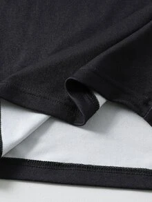 SHEIN 2件組青少年男孩螢光印花遊戲機圖案長袖T恤與長褲套裝，修身睡衣，休閒學院風，舒適時尚極簡百搭柔軟面料，適合日常穿著、睡眠、疊穿，秋冬季 - 彩色 - 查看 8