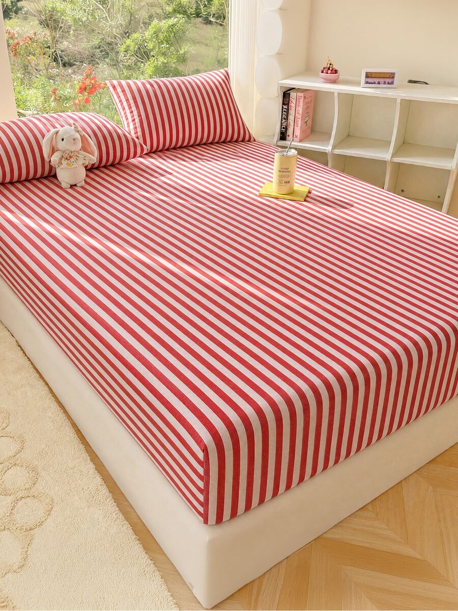 Flat Sheet Comfort Wrinkle-Free Flat Sheet, All Sizes, All Colors - Red - View 1
