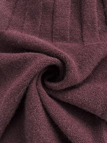 Vionelle Plus Button Front Sweater Dress - Burgundy - View 7