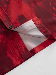 IT Chapter TWO | Manfinity STYNVO Men's Summer Casual Tie-Dye Print Shirt - Red - View 6