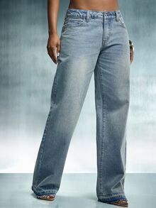 Denimoi Celana Jeans Denim Wanita Kasual Serbaguna untuk Perjalanan Sehari-hari dengan Saku dan Kancing - Light Wash - View 8
