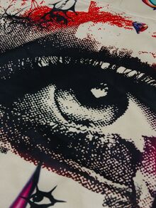 ROMWE MEN 2026秋冬新款男士連帽衛衣 街頭風龐克休閒時尚 中性情侶款女款套頭上衣 印花圖案 - 杏色 - 查看 4