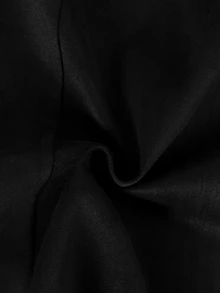 GlowEve Women's Winter Black Button-Up Jacket And Skirt 2-Piece Set, Elegant Outfit For Autumn, Party, Outing, Commuting And Office - Black - View 8