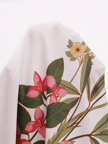 Miaspire 大码女式碎花V领休闲度假连衣裙，适合夏季穿着 - 彩色 - 查看 8