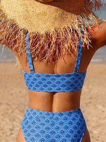Swim Mod Women's Strappy Backless Sexy Style Bikini Set - Multicolor - View 2