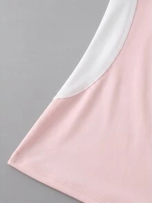 CourtClass CourtClass Women's Colorblock Casual Versatile Daily Wear Short Sleeve Polo Shirt - Multicolor - View 4