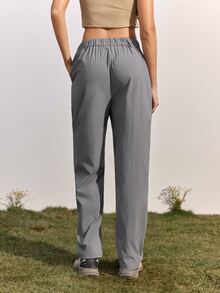 In My Nature Women's Casual Versatile Outdoor Long Pants - Grey - View 8