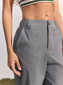 In My Nature Women's Casual Versatile Outdoor Long Pants - Grey - View 3