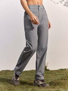 In My Nature Women's Casual Versatile Outdoor Long Pants - Grey - View 4