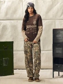 Norleigh 男士迷彩工裝休閒牛仔褲 - 彩色 - 查看 4