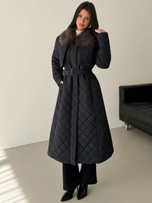 Firerie Women Winter Coats,Autumn,Winter Everyday Travel Black Elegant - Black - View 9