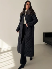 Firerie Women Winter Coats,Autumn,Winter Everyday Travel Black Elegant - Black - View 2