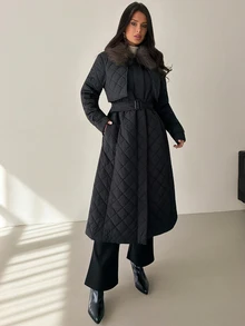 Firerie Women Winter Coats,Autumn,Winter Everyday Travel Black Elegant - Black - View 5