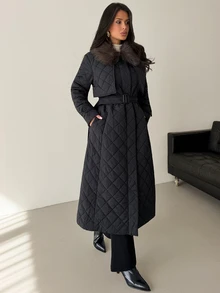 Firerie Women Winter Coats,Autumn,Winter Everyday Travel Black Elegant - Black - View 6