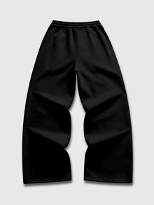 ROMWE MEN Street Life Men's Letter & Eagle Print Drawstring Waist Casual Sweatpants - Multicolor - View 2