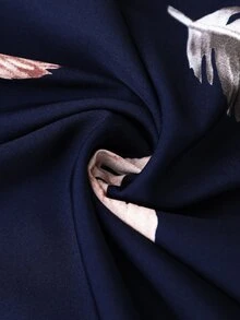 Brillora 女士休闲度假浪漫碎花舒适连衣裙，女士优雅宽松浪漫派对连衣裙，度假休闲浪漫连衣裙 - 藍色 - 查看 8