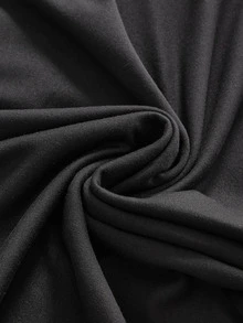 ROMWE Goth تي شيرت كاجوال للنساء بمقاسات كبيرة بكتف غير متماثل وطبعة قطة للارتداء اليومي - الأسود - مشاهدة 9