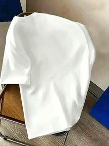 Resyla 男士貼布繡花圖案T恤－紐約城市風，舒適圓領，時尚面料，吸睛貼布繡花設計，夏季T恤，適合戶外活動，完美適配日常穿著或城市活動 - 白色 - 查看 2