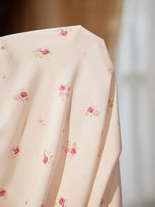 PalaceNights Court Style Ditsy Floral V-Neck Long Sleeve Women's Pajama Top - Multicolor - View 6