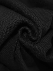 Brillora Women's Fall Fashion Casual Minimalist French Retro Elegant Round Neck Knit Black And White Leopard Print Sweater City Break Travel Date Office - Black and White - View 8