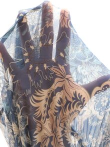 Brillora Damen Sommer Mode Lässig Elegant Urlaub Romantischer Muster Minimalistisch Bequem Locker Tailliert V-Ausschnitt Cover-Up, Elegantes Damenkleid, Damen Urlaubsoutfit Urlaubskleid, Country Musik Festival Outfit, Rüschenkleid, Blaues Kleid & Blaues Damen Cover-Up - Blau - Übersicht 14