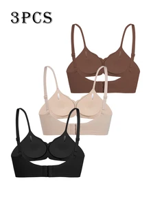 Slayform Women's Bestselling Sports Bra, Comfortable, High Cost-Performance, High Quality, Fitted, 3 Pieces Set - Multicolor - View 5