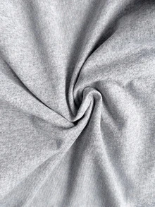 SHEIN Light Grey Silver Button Front Contrast Side Stripe Casual Modest Pajama Set Lounge Sleep Autumn - Grey - View 6