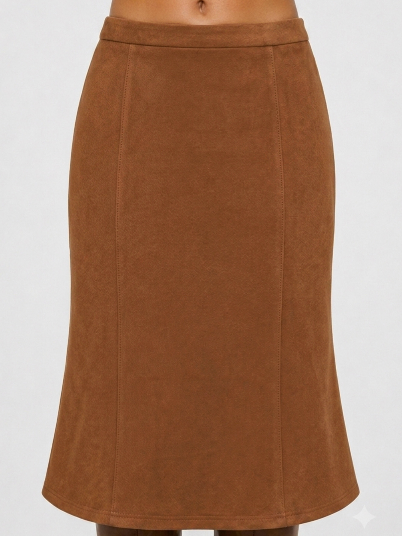 Suede Midi Skirt, view 8