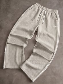 Sport MetroGents Men's Drawstring Waist Pocket Loose Casual Sports Long Pants, Gym - Khaki - View 3