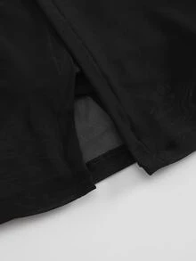 Sirith Women's Solid Color Halter Top And Shorts Casual Daily Sports Set - Black - View 4