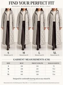 Trelyra Women's Water-Resistant Maxi Quilted Padded Coat With Hood And Functional Pockets - بيج - مشاهدة 4