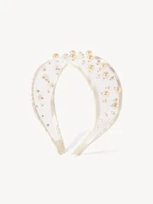 Opalesca 1pc Women's Black Wide Headband, Premium Luxury Style, Versatile Hair Accessory With Hair Clip Hairband - Multicolor - View 5