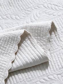 Made In Turkey Bedspread Set With Pillowcases Soft Touch Bed Cover - Light Grey - View 7