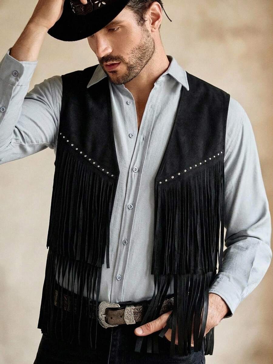 HIMLAND Men's Black Bomber Jacket, Faux Suede Coat, Stand Collar Biker Jacket,Suede Air Layer Jacket,Utility Cargo Jacket,Halloween Winter Party Autumn