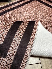 Digitally Printed Non-Slip Washable Runner And Area Rug, Modern Design | Modern, Scandinavian, Bohemian And Classic Styles | 100% Polyester - Beige - View 4