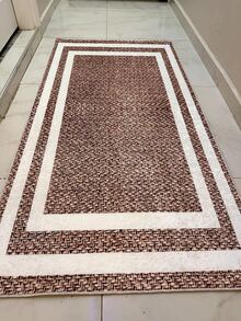 Digitally Printed Non-Slip Washable Runner And Area Rug, Modern Design | Modern, Scandinavian, Bohemian And Classic Styles | 100% Polyester - White - View 3