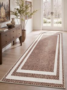 Digitally Printed Non-Slip Washable Runner And Area Rug, Modern Design | Modern, Scandinavian, Bohemian And Classic Styles | 100% Polyester - White - View 5