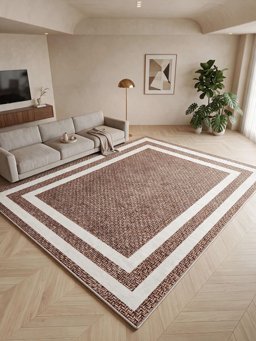 Digitally Printed Non-Slip Washable Runner And Area Rug, Modern Design | Modern, Scandinavian, Bohemian And Classic Styles | 100% Polyester - White - View 1