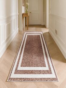 Digitally Printed Non-Slip Washable Runner And Area Rug, Modern Design | Modern, Scandinavian, Bohemian And Classic Styles | 100% Polyester - White - View 4