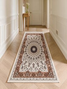 Digitally Printed Non-Slip Washable Runner And Area Rug, Modern Design | Modern, Scandinavian, Bohemian And Classic Styles | 100% Polyester - Beige - View 6