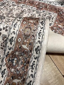 Digitally Printed Non-Slip Washable Runner And Area Rug, Modern Design | Modern, Scandinavian, Bohemian And Classic Styles | 100% Polyester - Beige - View 2
